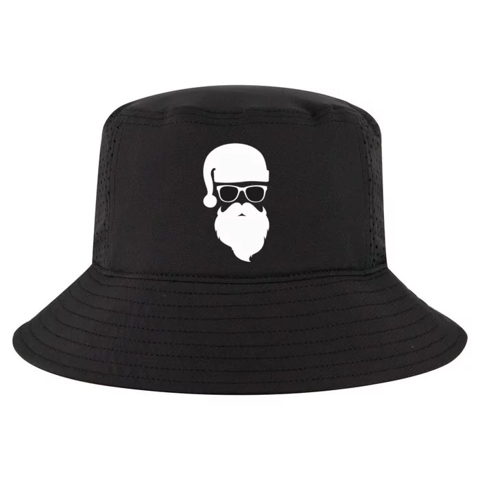 Santa Claus Face Sunglasses with Hat Beard Christmas Cool Comfort Performance Bucket Hat