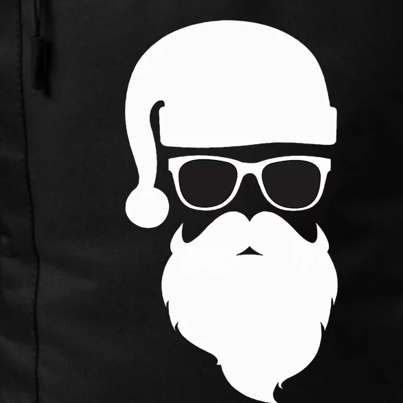 Santa Claus Face Sunglasses with Hat Beard Christmas Daily Commute Backpack