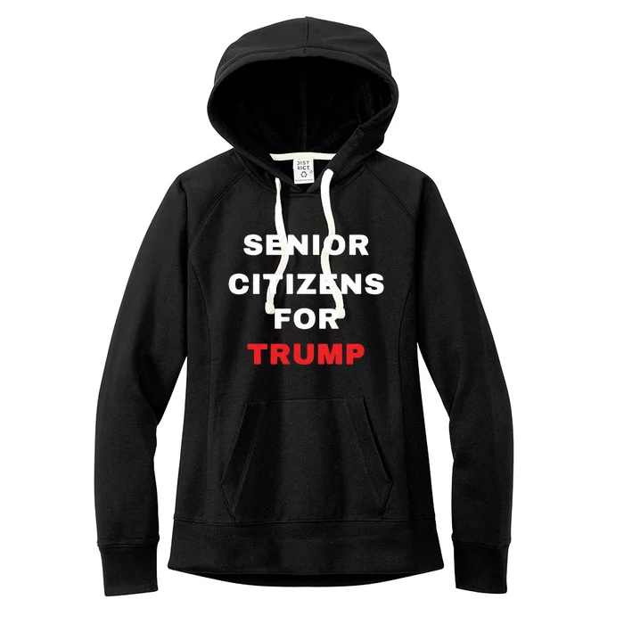 Seniors Citizens For Trump Women's Fleece Hoodie