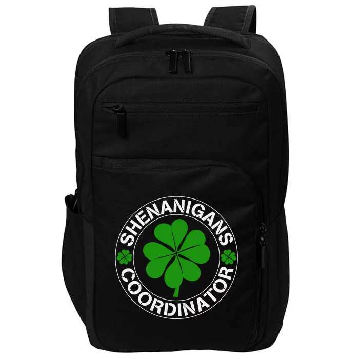 Shenanigans Coordinator Funny Teacher St Patrick's Day Impact Tech Backpack