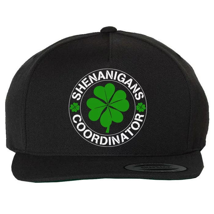 Shenanigans Coordinator Funny Teacher St Patrick's Day Wool Snapback Cap