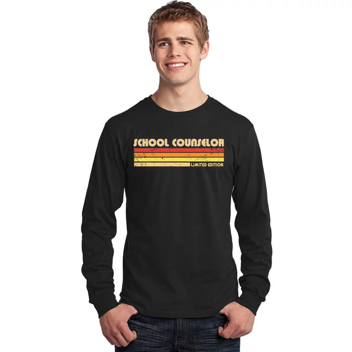 School Counselor Funny Personalized Profession Birthday Idea Tall Long Sleeve T-Shirt