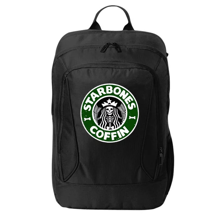 Starbones Coffin Funny Horror Coffee City Backpack