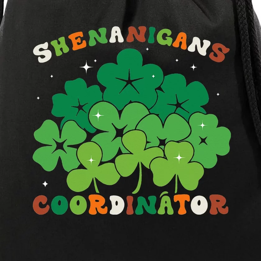 Shenanigans Coordinator Funny St Patricks Day Teacher Drawstring Bag