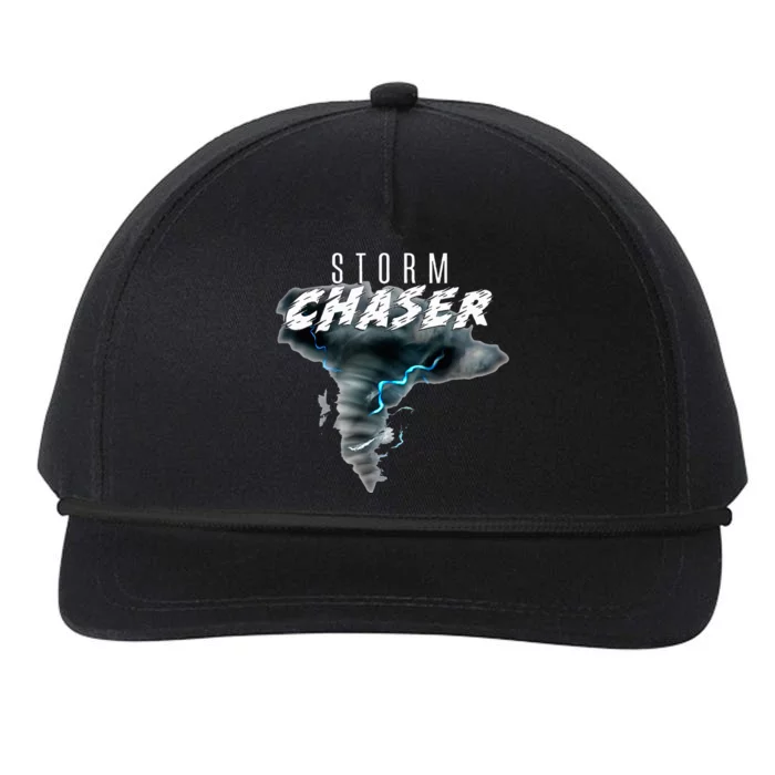 Storm Chasing For Tornado Chaser Weather Forecasting Snapback Five-Panel Rope Hat