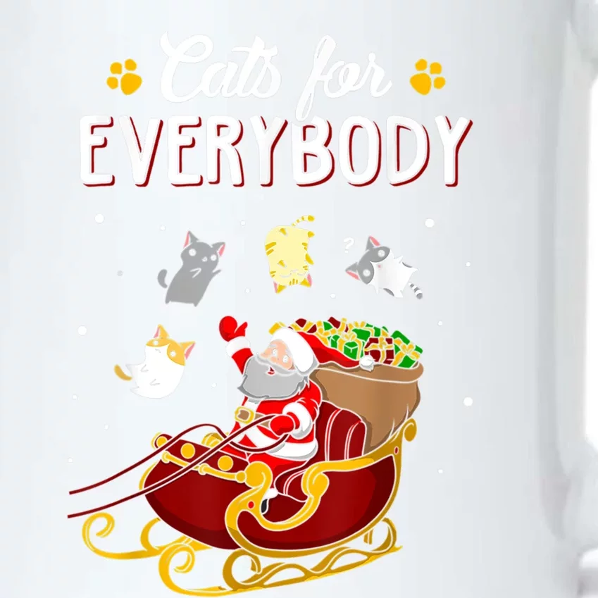 Santa Cats For Everybody Ugly Christmas Sweater Cat Lover Great Gift Black Color Changing Mug