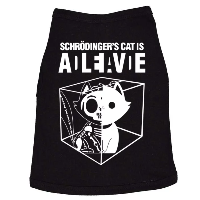 Schrodinger’s Cat Funny Science Cat Dead And Alive Doggie Tank