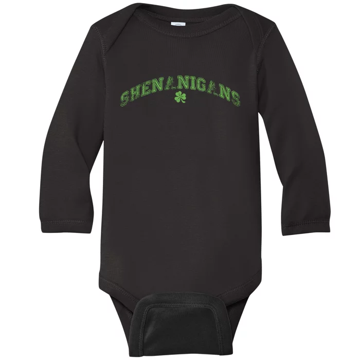 Shenanigans Coordinator Funny St PatrickS Day Teacher Baby Long Sleeve Bodysuit