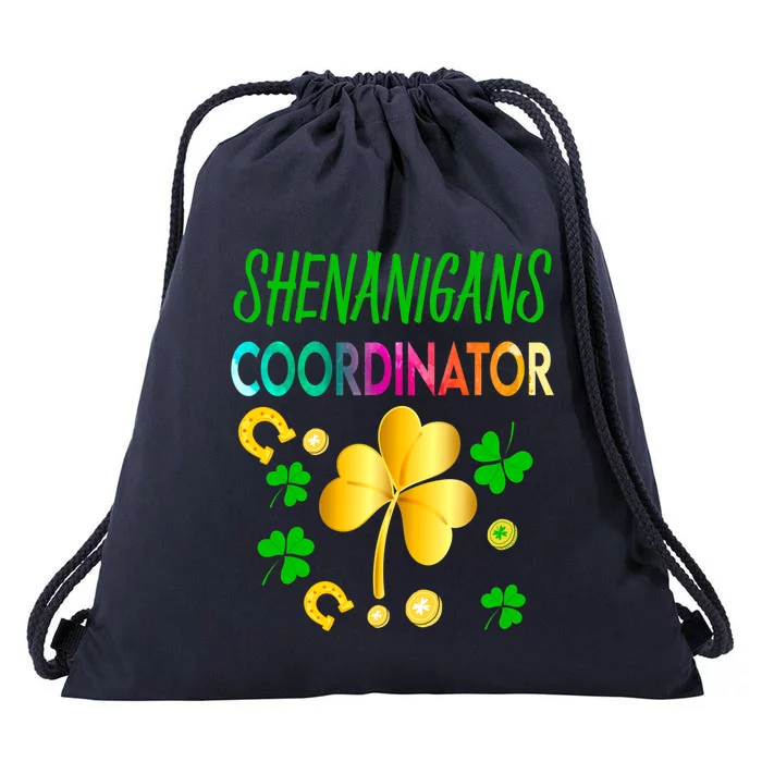 Shenanigans Coordinator Funny Teacher St Patrick's Day Drawstring Bag