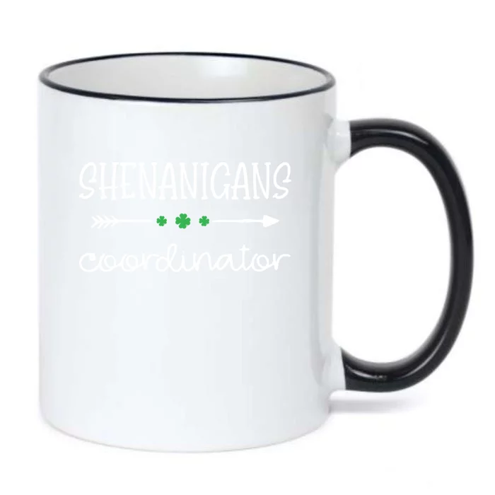 Shenanigans Coordinator Funny St Patricks Day Teacher Gift Black Color Changing Mug