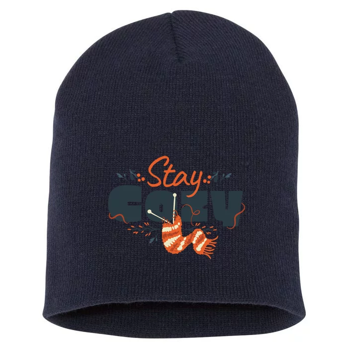 Stay Cozy Fall Short Acrylic Beanie