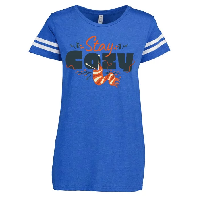 Stay Cozy Fall Enza Ladies Jersey Football T-Shirt