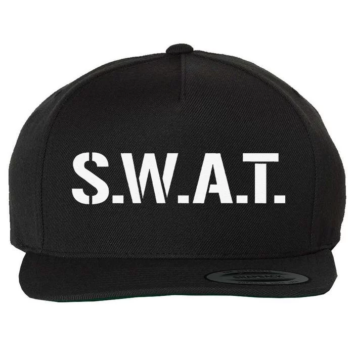 SWAT Costume Funny Halloween Group Outfit Funny Funny Wool Snapback Cap