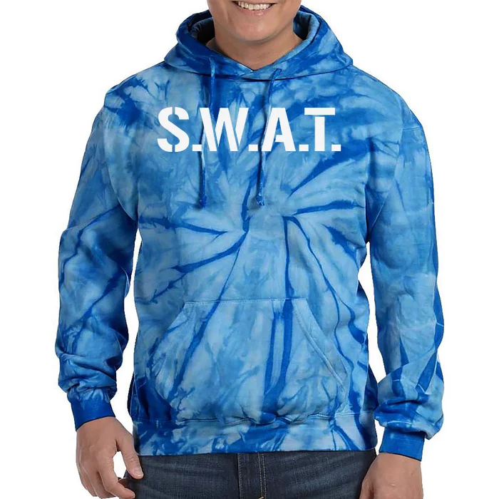 SWAT Costume Funny Halloween Group Outfit Funny Funny Tie Dye Hoodie