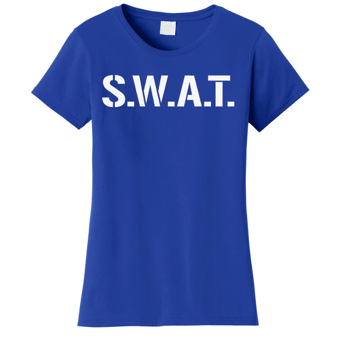 SWAT Costume Funny Halloween Group Outfit Funny Funny Women's T-Shirt