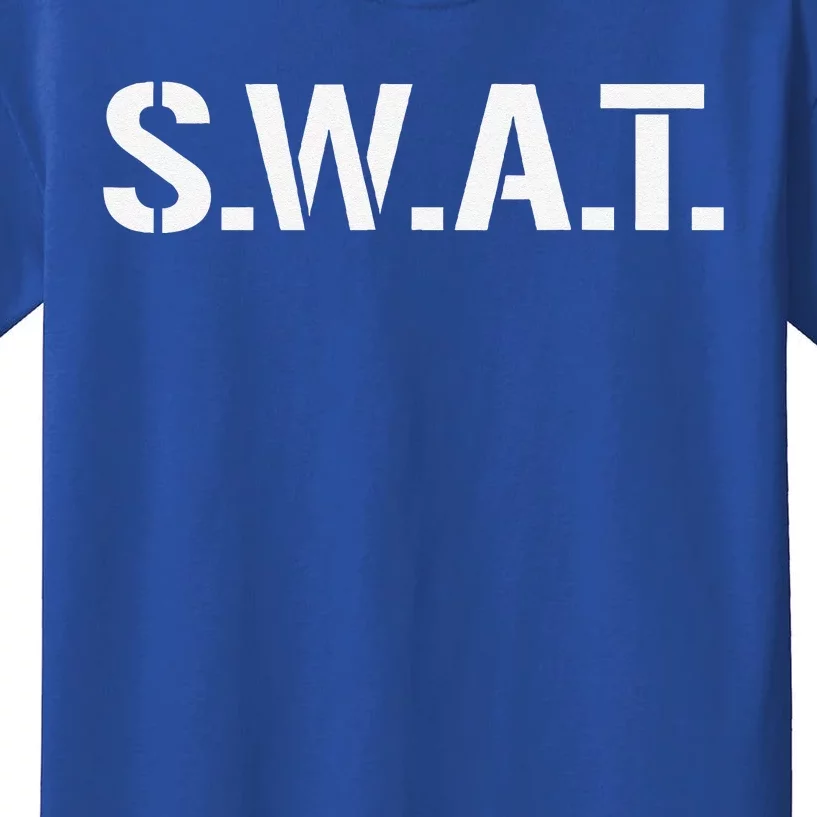 SWAT Costume Funny Halloween Group Outfit Funny Funny Kids T-Shirt