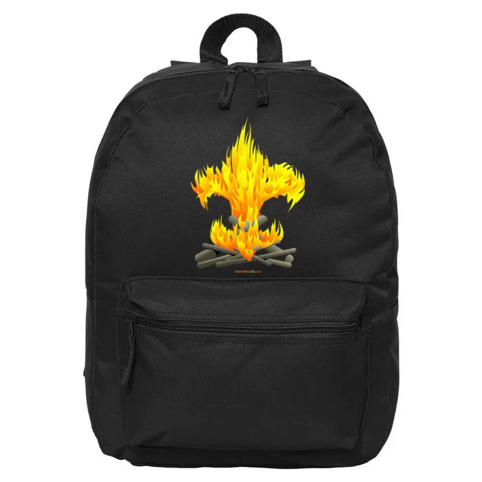 Scout Camp Fire Original Fleurdelis 16 in Basic Backpack