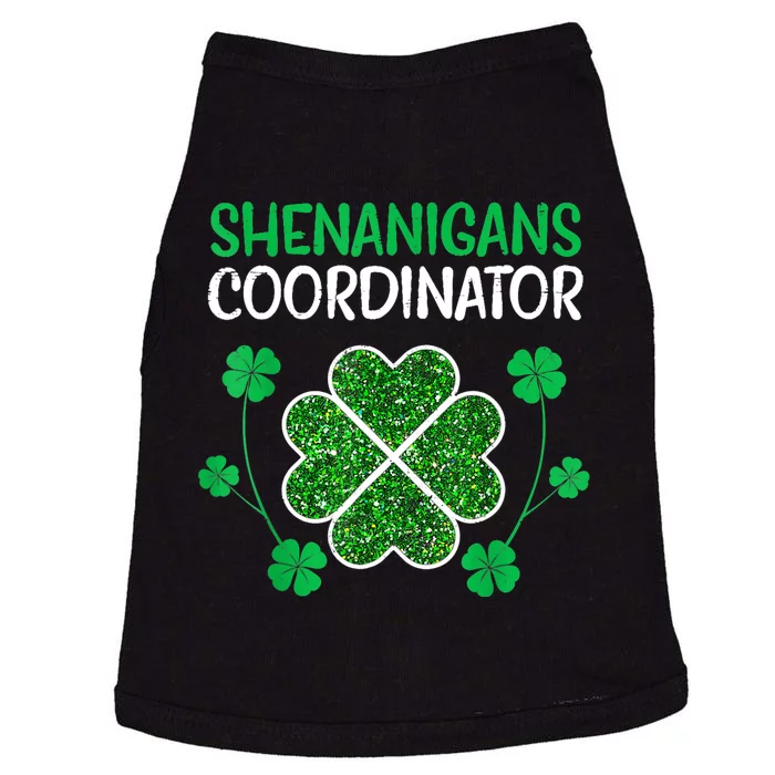 Shenanigans Coordinator Funny St Patricks Day Teacher Doggie Tank