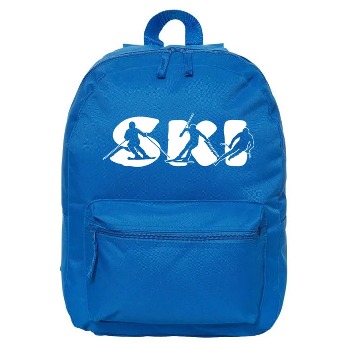 Skiing Clothing For Skiers And Ski Lovers Gift 16 in Basic Backpack