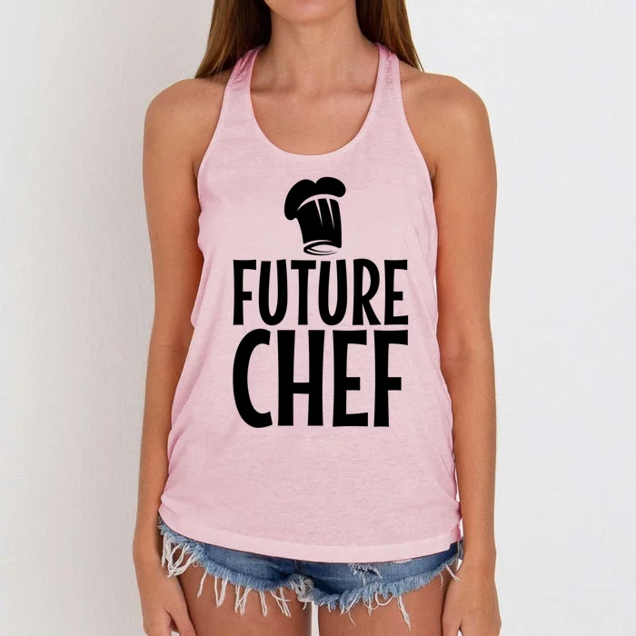 Sous Chef Future Cook Culinary Executive Chefs Gift Women's Knotted Racerback Tank