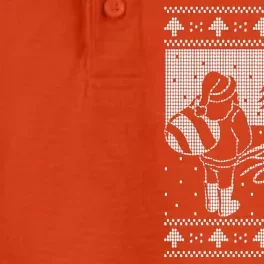 Santa Claus Funny Taking A Leak Ho Ho Ho Tree Snow Ugly Christmas Dry Zone Grid Performance Polo