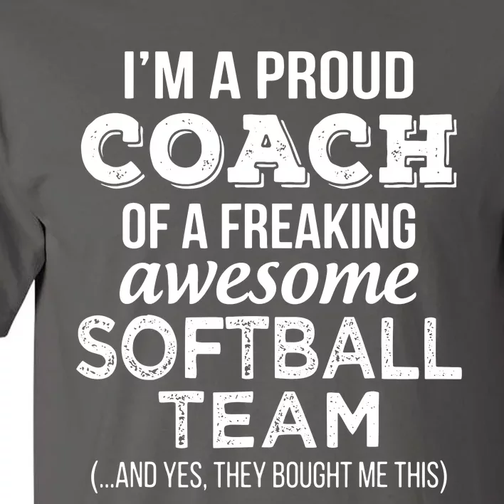 Softball Coach Funny Thank You Appreciation Gift Tall T-Shirt