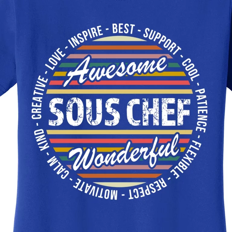 Sous Chef Funny Funny Gift Appreciation Cool Gift Women's T-Shirt