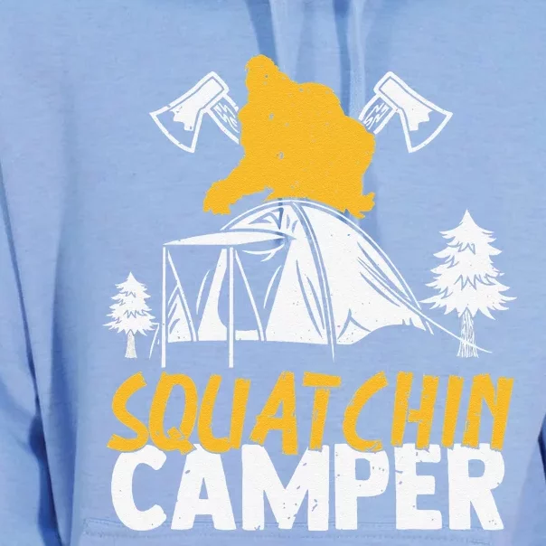 Squatchin Camper Funny Bigfoot Lover Halloween Camping Fan Unisex Surf Hoodie