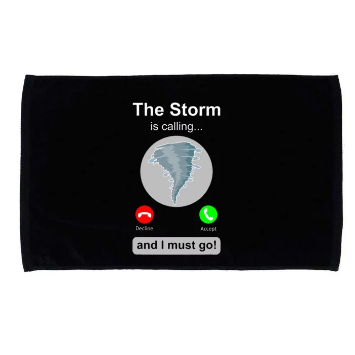 Storm Chaser Funny Cell Phone Tornado Calling Microfiber Hand Towel