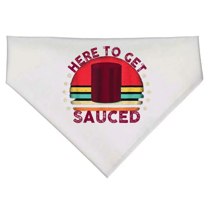 Sauced Cranberry Funny Thanksgiving Holiday Humor Gifts USA-Made Doggie Bandana