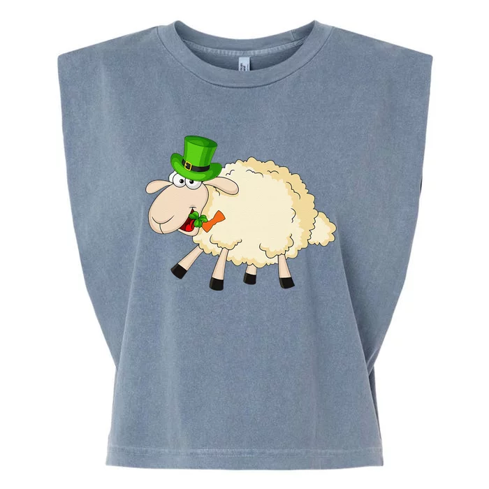 Sheep Celebrate Festival Of St. Patrick Green Gift Garment-Dyed Women's Muscle Tee