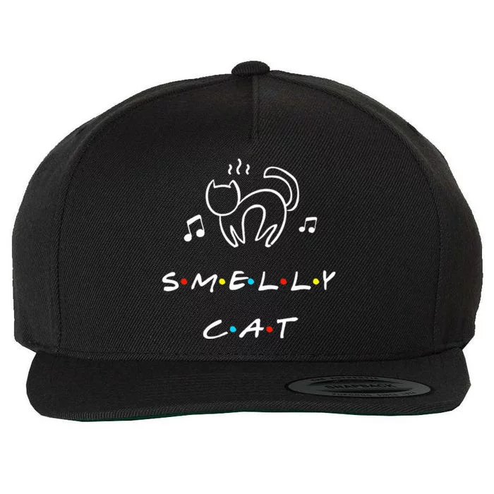 Smelly Cat Funny Quote Wool Snapback Cap