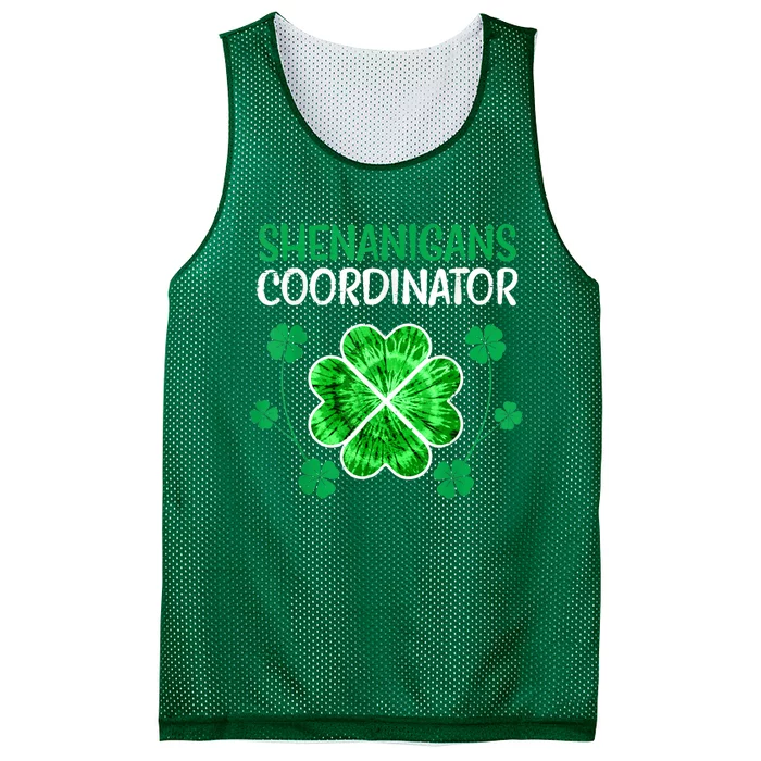 Shenanigans Coordinator Funny St Patricks Day Teacher Mesh Reversible Basketball Jersey Tank