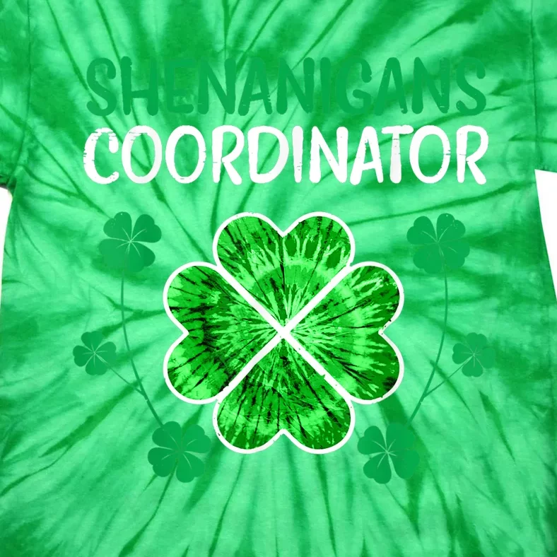 Shenanigans Coordinator Funny St Patricks Day Teacher Tie-Dye T-Shirt