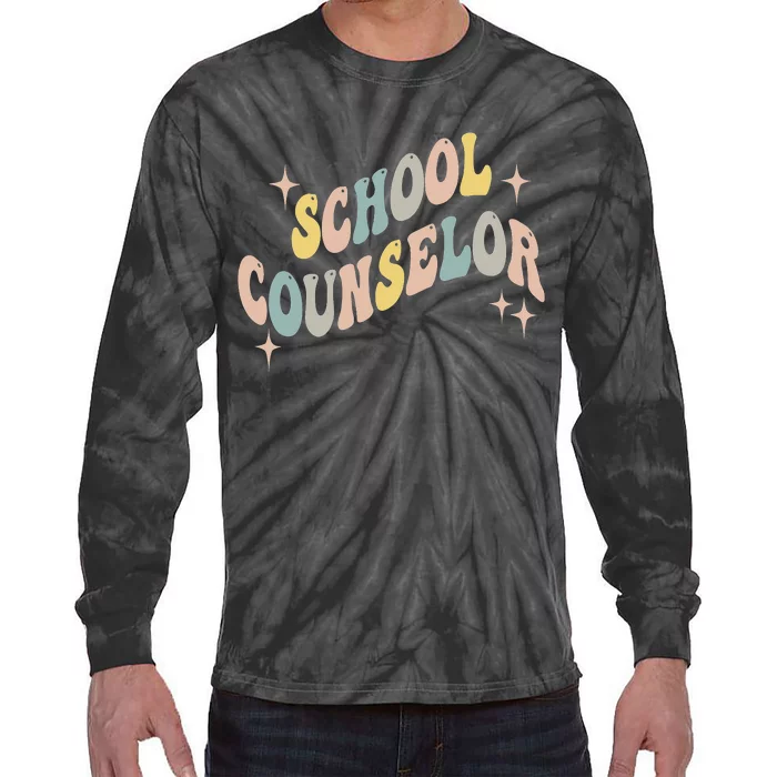 School Counselor For  Guidance Counselor Tie-Dye Long Sleeve Shirt