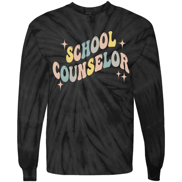 School Counselor For  Guidance Counselor Tie-Dye Long Sleeve Shirt