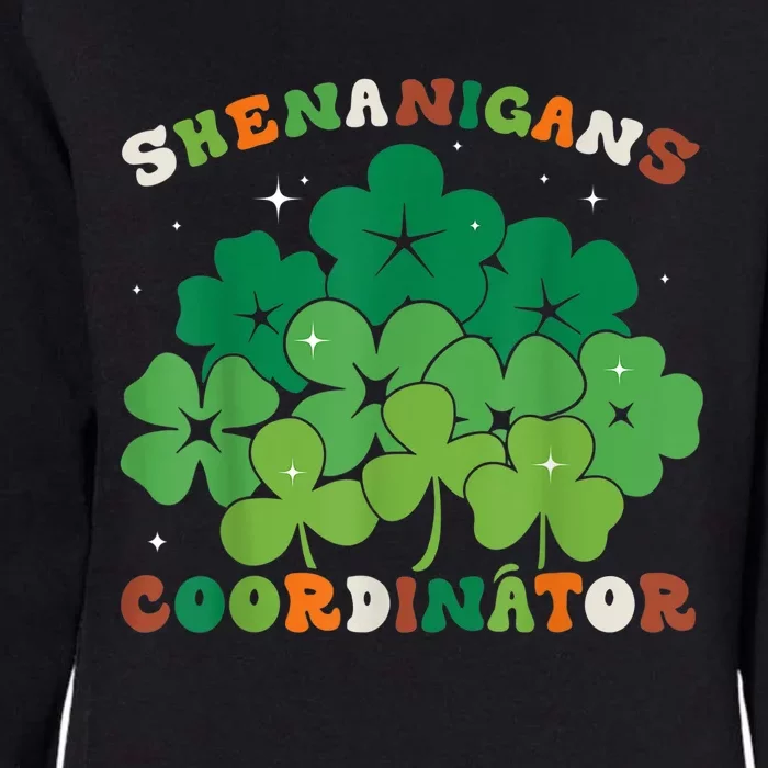 Shenanigans Coordinator Funny St Patricks Day Teacher Womens California Wash Sweatshirt