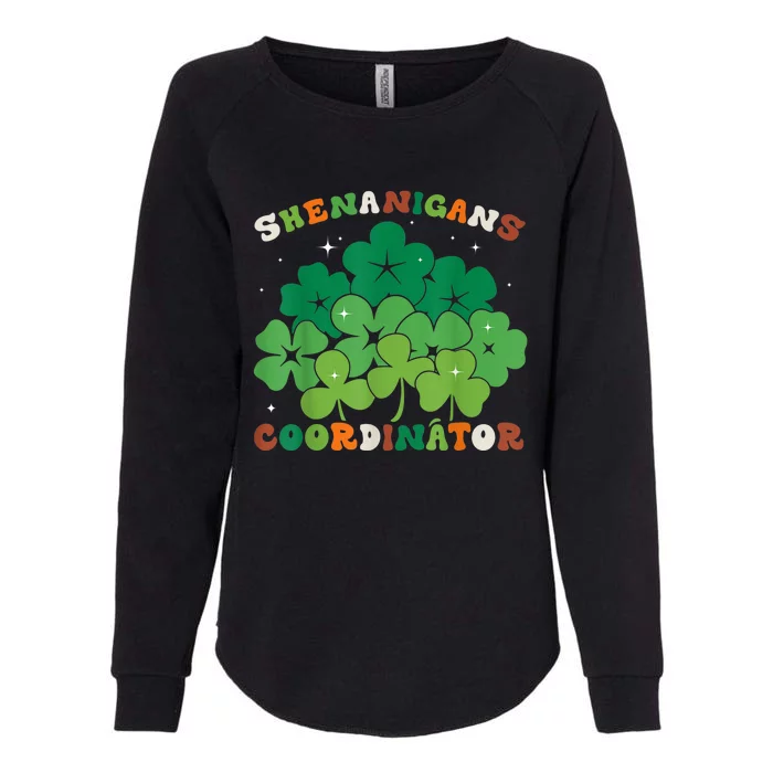 Shenanigans Coordinator Funny St Patricks Day Teacher Womens California Wash Sweatshirt