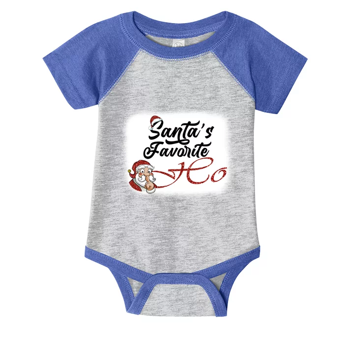 Santa Claus Favorite Ho's Bleached Gift Infant Baby Jersey Bodysuit