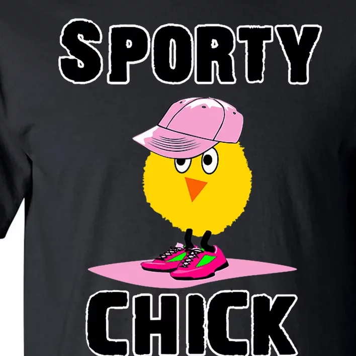 Sporty Chick Fun Womens Sports Cute Pink Softball Cap Shoes Tall T-Shirt