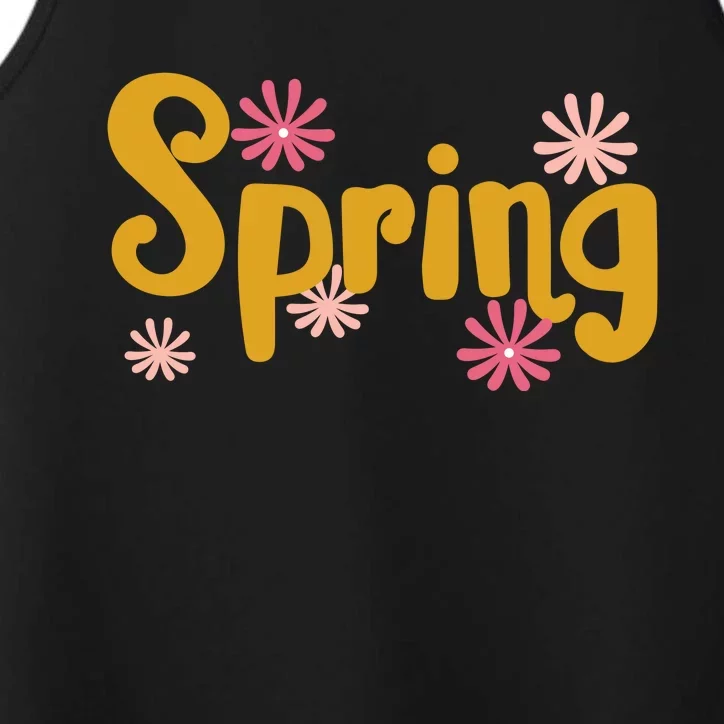 Spring Cute Floral Season Performance Tank