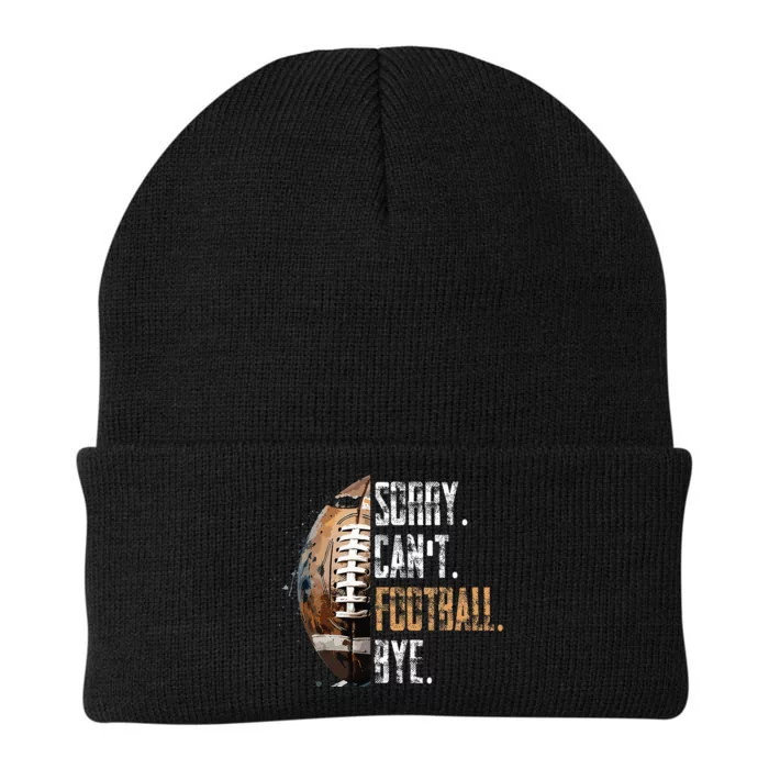 Sorry CanT Football Bye American Football Knit Cap Winter Beanie