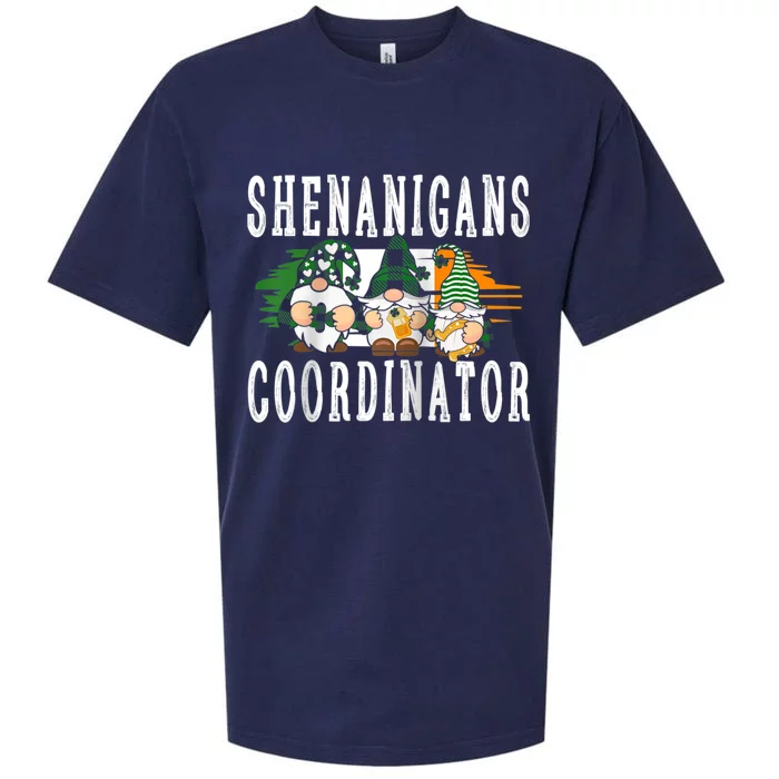 Shenanigans Coordinator Funny St Patricks Day Teacher Raglan Baseball Tee Sueded Cloud Jersey T-Shirt