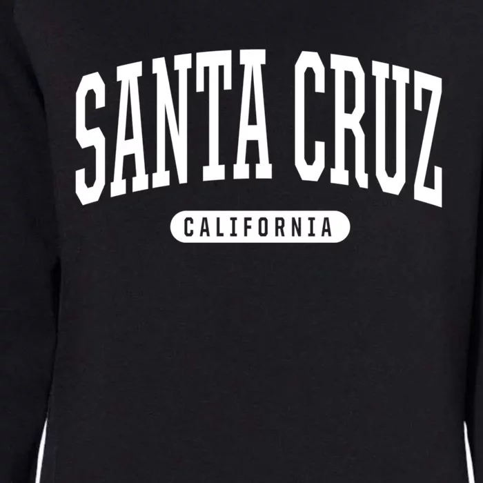 Santa Cruz Gift College University Style Ca Usa Womens California Wash Sweatshirt