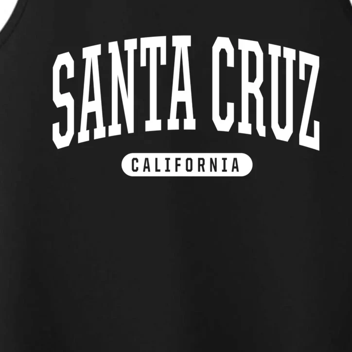 Santa Cruz Gift College University Style Ca Usa Performance Tank