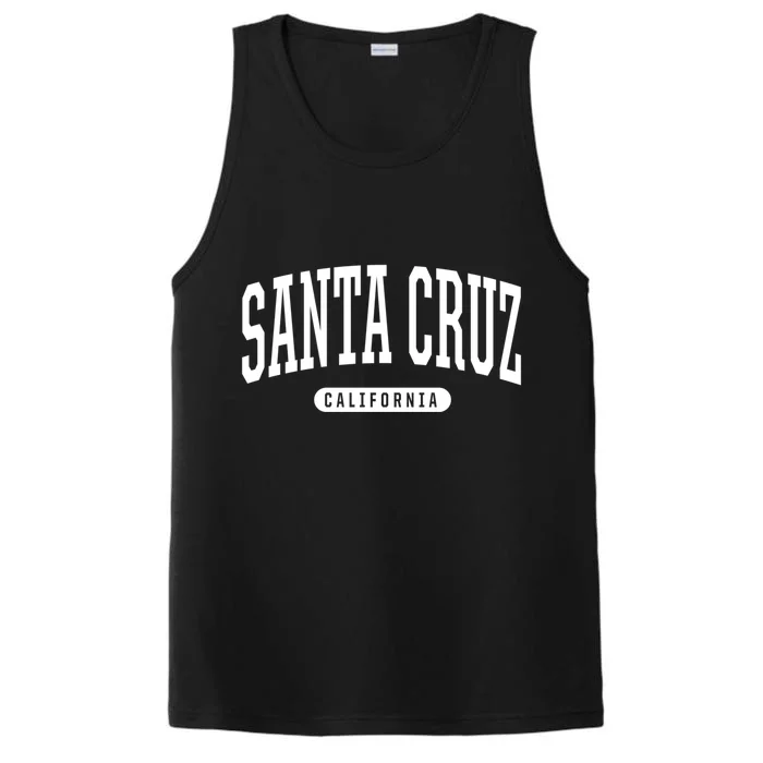 Santa Cruz Gift College University Style Ca Usa Performance Tank