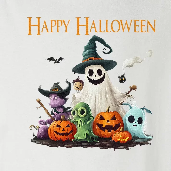 Spooky Cute Ghost Halloween Costume Happy Halloween Ghost Toddler Long Sleeve Shirt