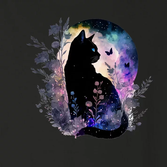 Space Cat Galaxy Cat Funny For Cat Dad Cat Mom Cat Lover Cat Alien Ufo Toddler Long Sleeve Shirt