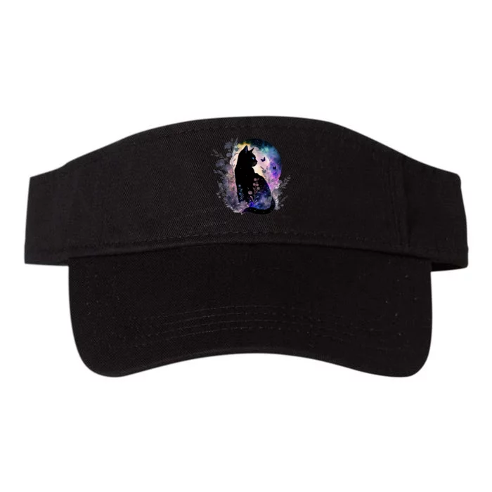 Space Cat Galaxy Cat Funny For Cat Dad Cat Mom Cat Lover Cat Alien Ufo Valucap Bio-Washed Visor