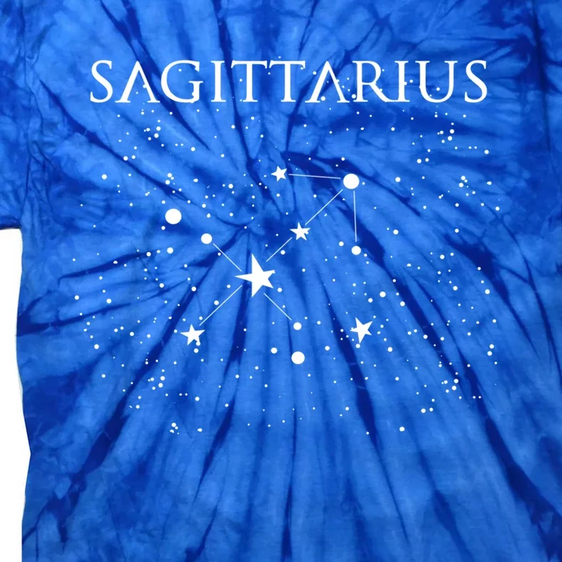 Sagittarius Constellation Gift Zodiac Symbol Tie-Dye T-Shirt